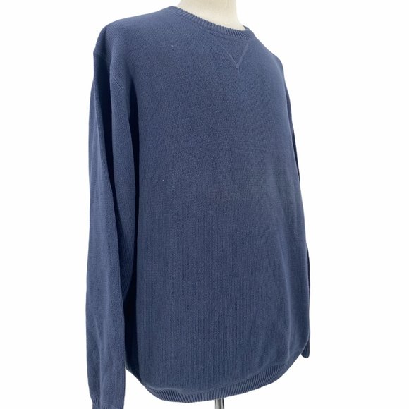 Vintage Eddie Bauer Men's Casual  Navy Blue Therma - Picture 3 of 6